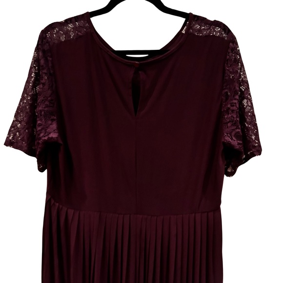 Women's ASOS Maternity Pleat and Lace Mini Dress Size 14 NWT - Picture 8 of 11